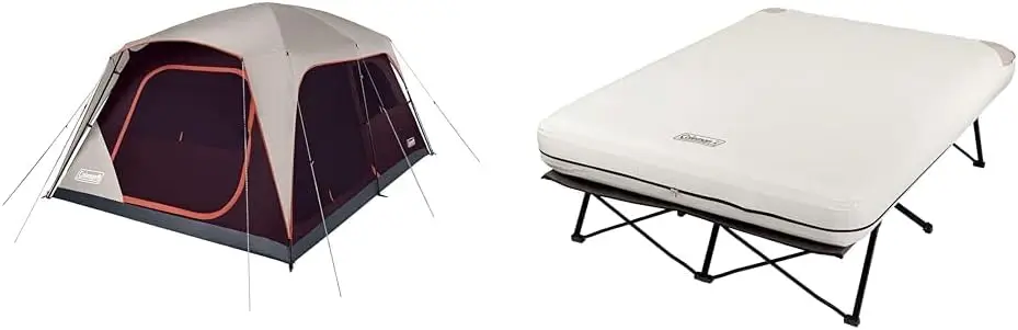 8/10/12 Person Weatherproof Family Tent with Convertible Screen Room, Color-Coded Poles, Room Div
8/10/12 Person Weatherproof Family Tent with Convertible Screen Room, Color-Coded Poles, Room Div