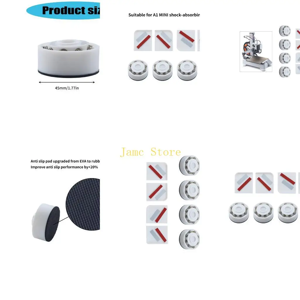 Прокладка антивибрационных ног LX0B с пружинной системой и нельзящей резиной для A1Mini
Прокладка антивибрационных ног LX0B с пружинной системой и нельзящей резиной для A1Mini