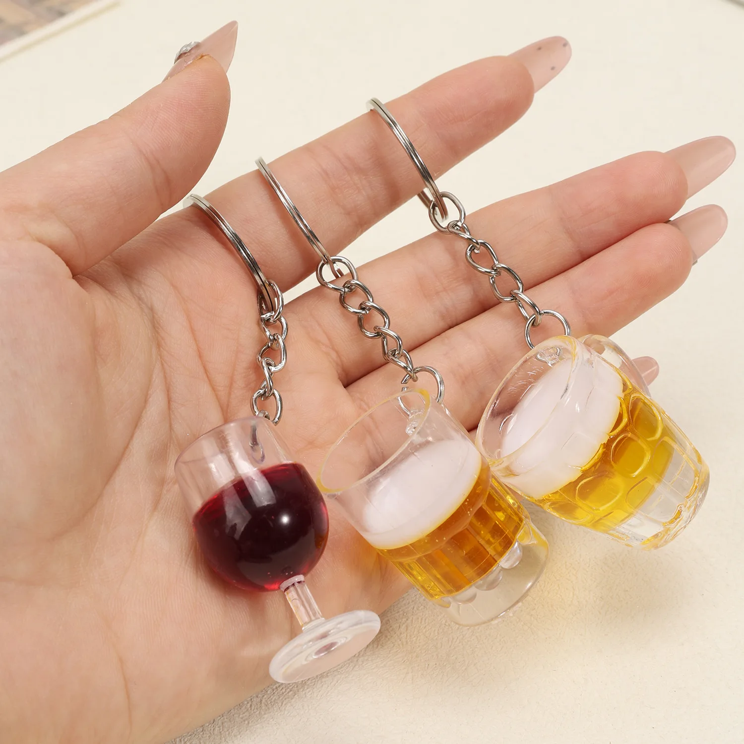 3cm Mini Red Wine Glass Fake Drink Acrylic Beer Mug Keychain Realistic Simulation Bag Charm Pendant Desktop Decor Decoration
3cm Mini Red Wine Glass Fake Drink Acrylic Beer Mug Keychain Realistic Simulation Bag Charm Pendant Desktop Decor Decoration