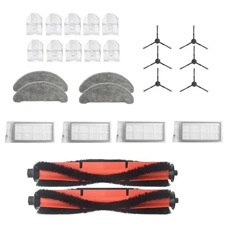 ABMO Robot Vacuum Cleaner Roller Brush Side Brushes HEPA Filters Spare Parts Kit For Roidmi Eve Plus
ABMO Robot Vacuum Cleaner Roller Brush Side Brushes HEPA Filters Spare Parts Kit For Roidmi Eve Plus