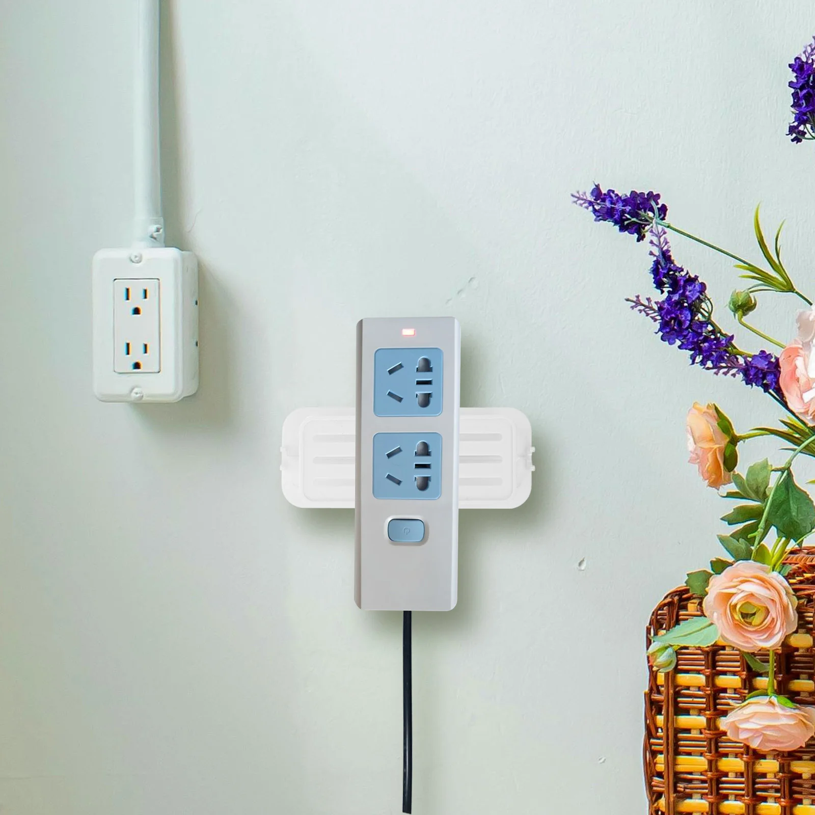 2Pcs Power Strip Hook Wall Mount Holder for Socket Organizer Punch Free Adhesive Rack Self-Stick Hanging Fixer for Home Office
2Pcs Power Strip Hook Wall Mount Holder for Socket Organizer Punch Free Adhesive Rack Self-Stick Hanging Fixer for Home Office