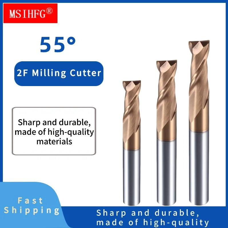 HRC55 2 Flute Carbide Flat Endmill Tungsten Carbide End Mill CNC Tool Fresa Metal Steel Frez Router Bit Milling Cutter
HRC55 2 Flute Carbide Flat Endmill Tungsten Carbide End Mill CNC Tool Fresa Metal Steel Frez Router Bit Milling Cutter