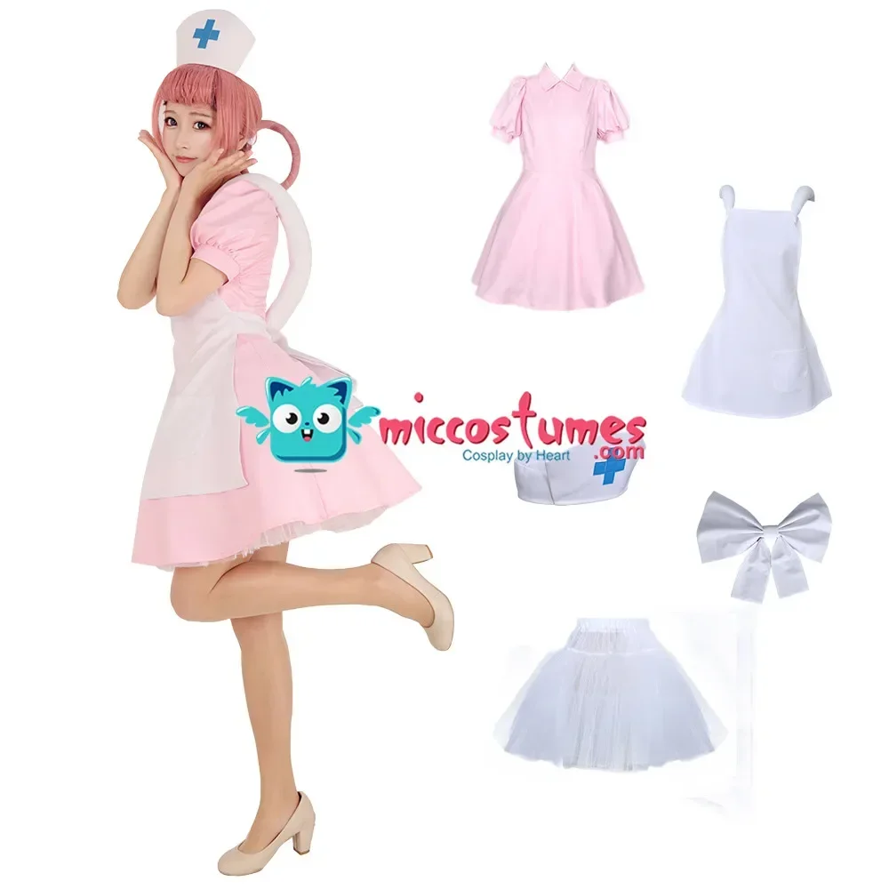 Miccostumes Women's Nurse Cosplay Costume Outfit Pink Dress with Hat and White Apron
Miccostumes Women's Nurse Cosplay Costume Outfit Pink Dress with Hat and White Apron
