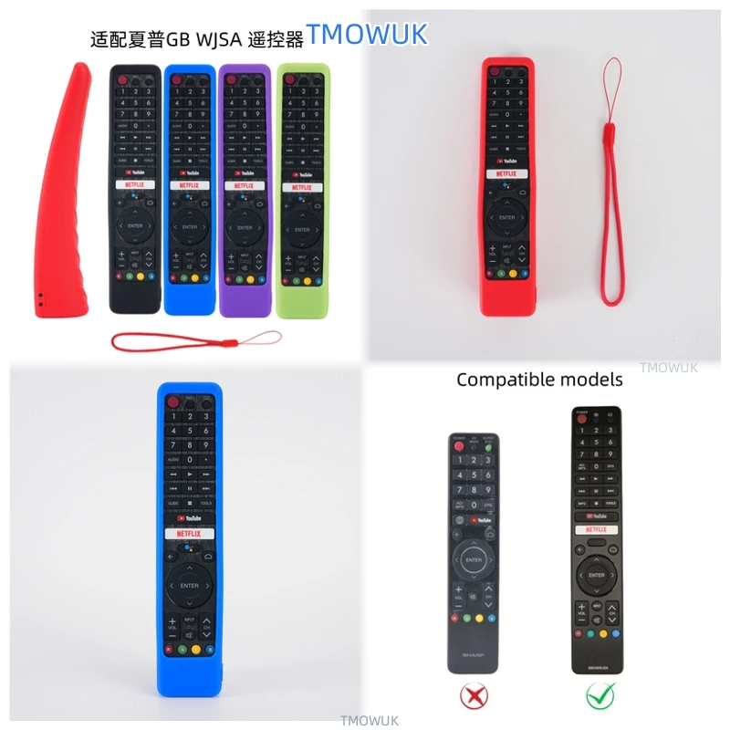 For SHARP GB WJSA Protective Silicone Cover For TV Remote - Shockproof, Anti-drop, Anti-scratch, Skin-friendly, Glow In The Dark
For SHARP GB WJSA Protective Silicone Cover For TV Remote - Shockproof, Anti-drop, Anti-scratch, Skin-friendly, Glow In The Dark