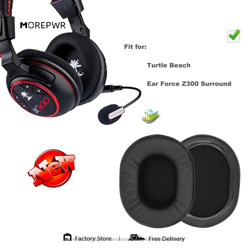 Morepwr Replacement Ear Pads for Turtle Beach Ear Force Z300 Surround Headset Parts Leather Cushion Velvet Earmuff Earphone
Morepwr Replacement Ear Pads for Turtle Beach Ear Force Z300 Surround Headset Parts Leather Cushion Velvet Earmuff Earphone