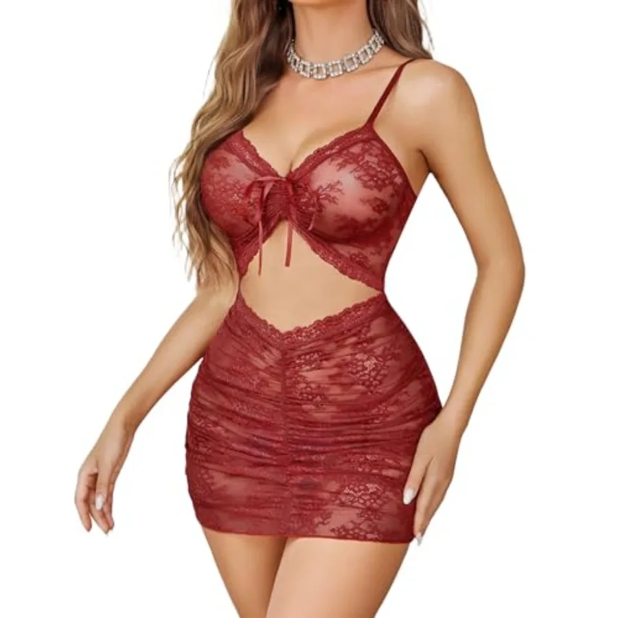 Avidlove Sexy Lingerie for Women Ruched Lace Babydoll Lingerie Cutout Mesh Bodycon Chemise Nightgown S-XXL
Avidlove Sexy Lingerie for Women Ruched Lace Babydoll Lingerie Cutout Mesh Bodycon Chemise Nightgown S-XXL