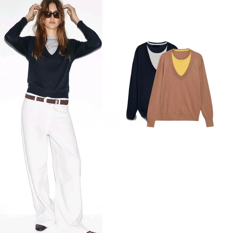 Spring New Arrival Women's Lazy Sle Long Sve round Ne Color Blo Knitted Top Casual Loose Fit Polyester Fiber
Spring New Arrival Women's Lazy Sle Long Sve round Ne Color Blo Knitted Top Casual Loose Fit Polyester Fiber