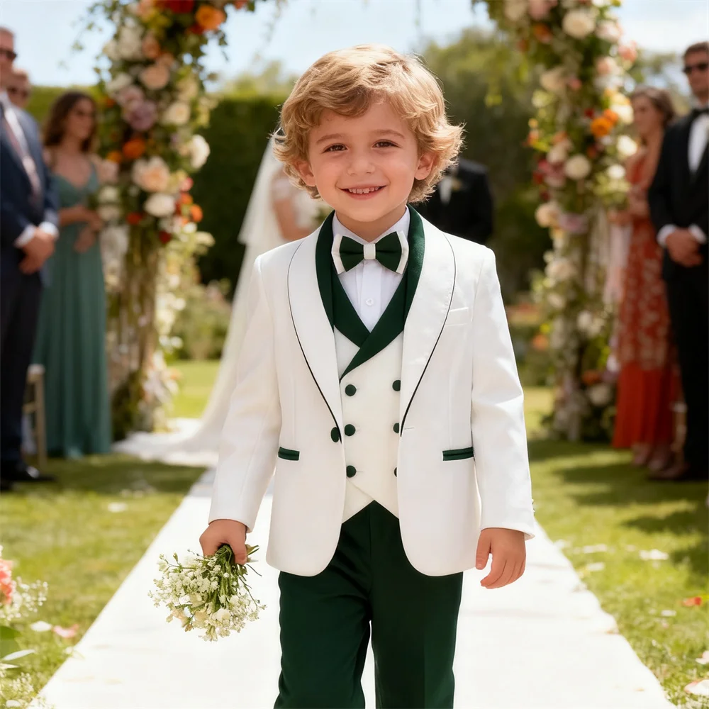 Свадебный костюм для детей и малышей, деловой костюм из 4 предметов для мальчиков, комплект, куртка, брюки, жилет, галстук-бабочка, модный детский смокинг с шалевым воротником
Свадебный костюм для детей и малышей, деловой костюм из 4 предметов для мальчиков, комплект, куртка, брюки, жилет, галстук-бабочка, модный детский смокинг с шалевым воротником