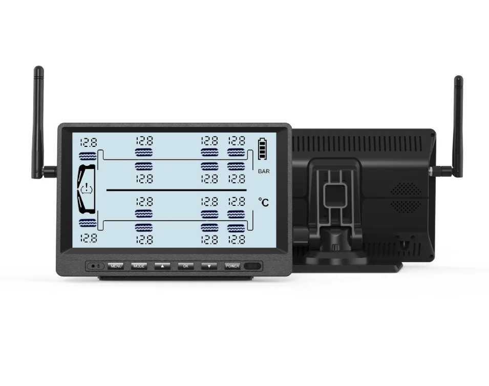 Система внешнего мониторинга давления в шинах для грузовиков (10, 12, 14 колес)
Система внешнего мониторинга давления в шинах для грузовиков (10, 12, 14 колес)