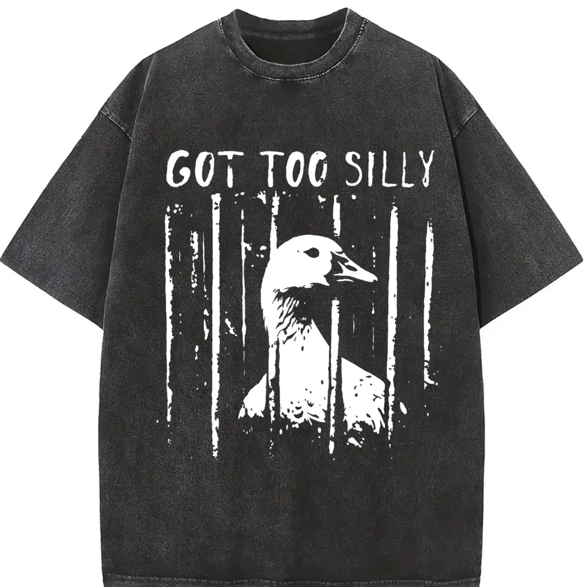 Unhinged Goose Got Too Silly Jail Meme Heavyweight Boxy Fit T-Shirt Vintage Washed Oversized Pure Cotton Graphic Tee DTG Printed
Unhinged Goose Got Too Silly Jail Meme Heavyweight Boxy Fit T-Shirt Vintage Washed Oversized Pure Cotton Graphic Tee DTG Printed