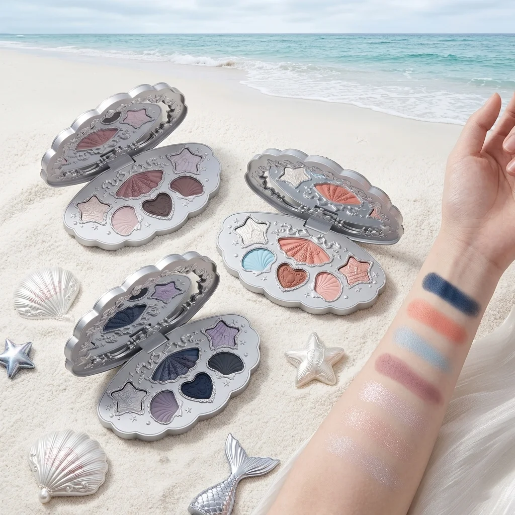 Flower Knows Shells Jewel Eyeshadow Palette 6 Colors Matte and Shimmer Highly Pigmented Long Lasting Makeup Palette Ocean Theme
Flower Knows Shells Jewel Eyeshadow Palette 6 Colors Matte and Shimmer Highly Pigmented Long Lasting Makeup Palette Ocean Theme