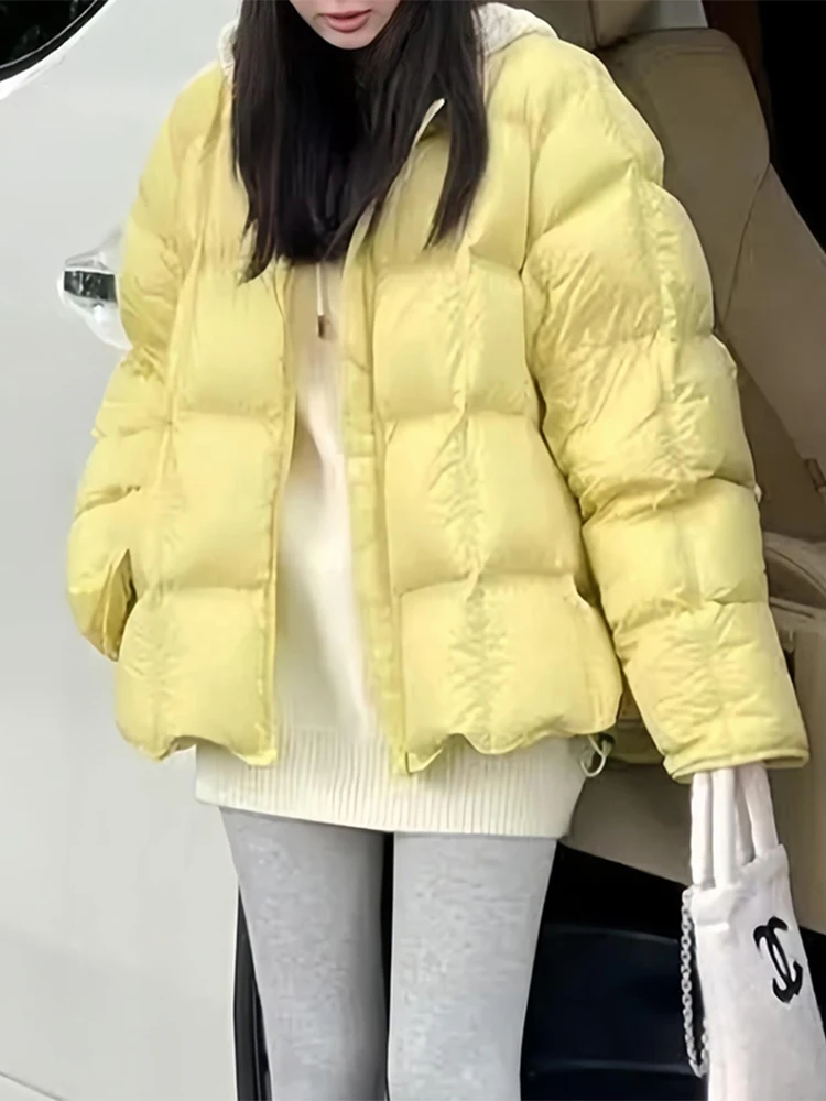 Loose Women's Cotton Jaet Winter round Ne Plaid Puff Sve Korean Sle Commute Thiened Zipper ket Color
Loose Women's Cotton Jaet Winter round Ne Plaid Puff Sve Korean Sle Commute Thiened Zipper ket Color