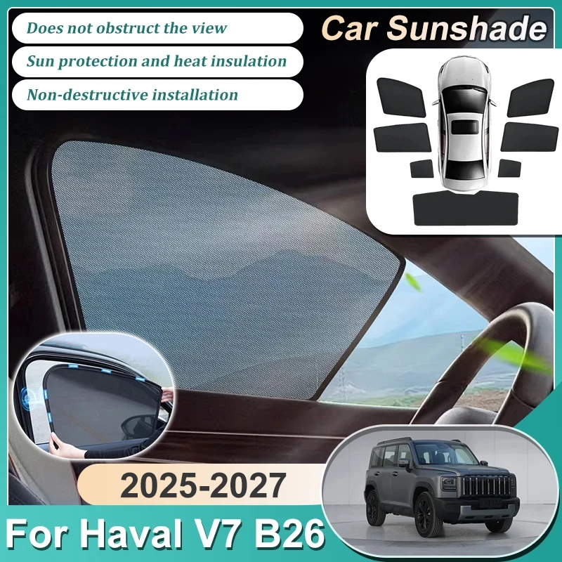 For Haval V7 Accessories Raptor 2025-2027 Car Mesh Visor Heat Insulation Shade Sun Protection Magnetic SunShade Auto Car Anti-UV
For Haval V7 Accessories Raptor 2025-2027 Car Mesh Visor Heat Insulation Shade Sun Protection Magnetic SunShade Auto Car Anti-UV