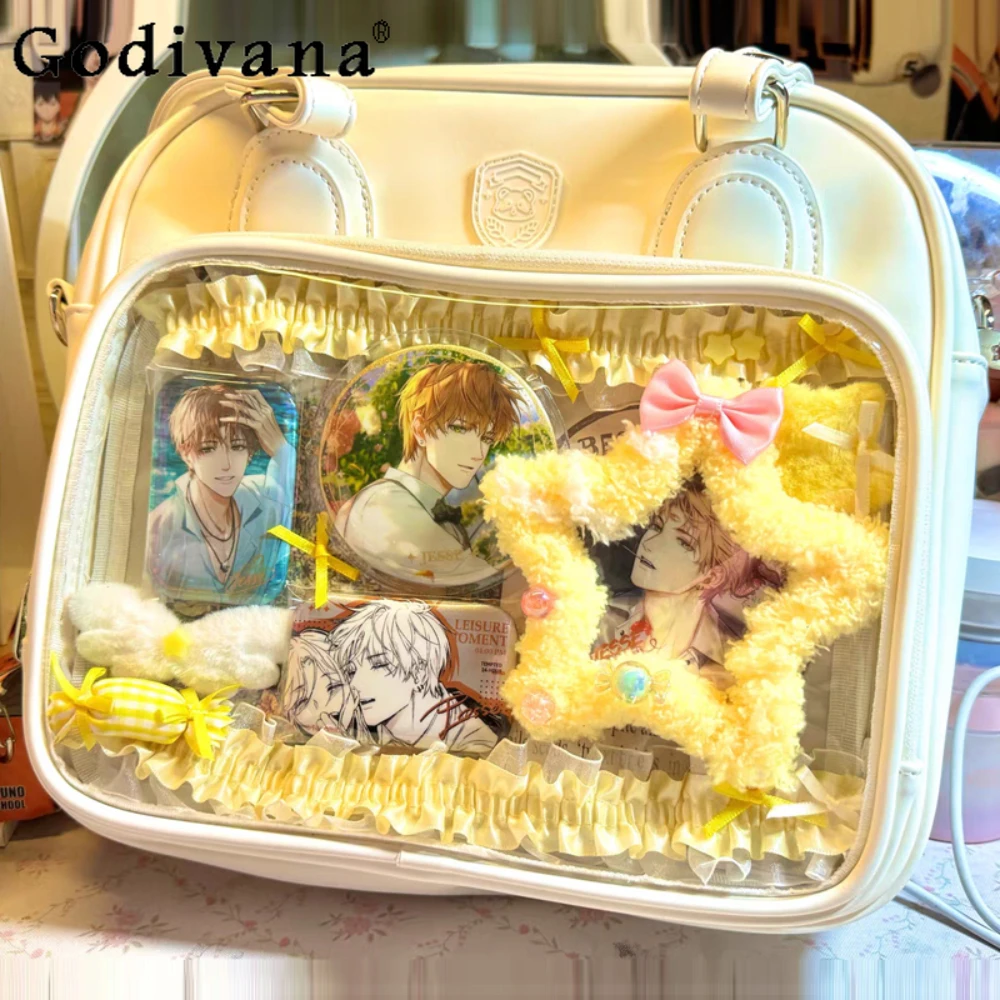 Милая милая прозрачная униформа Itabag Jk, сумка через плечо, черный рюкзак, школьная сумка
Милая милая прозрачная униформа Itabag Jk, сумка через плечо, черный рюкзак, школьная сумка