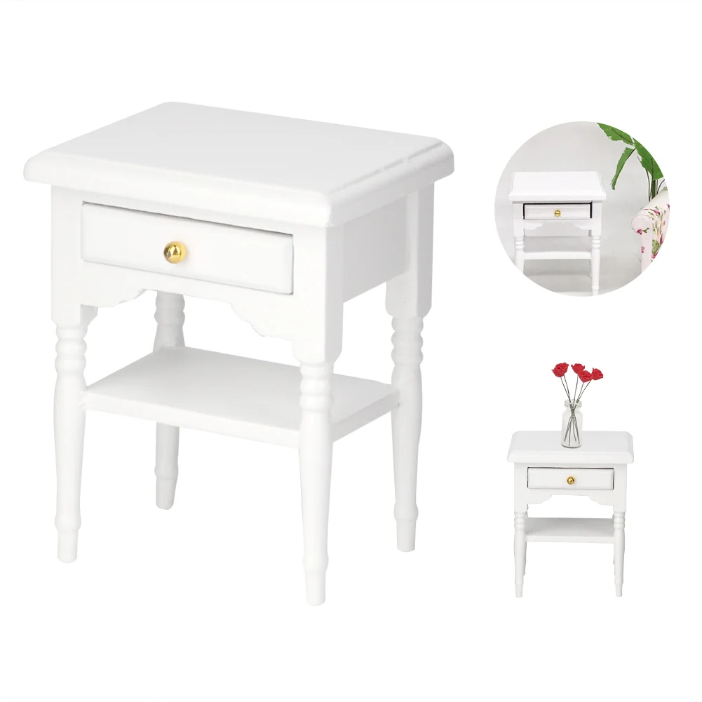 Bedside Table Furniture 1:12 White Mini Bedroom Furnishing Articles Wooden Bedside Table Model
Bedside Table Furniture 1:12 White Mini Bedroom Furnishing Articles Wooden Bedside Table Model