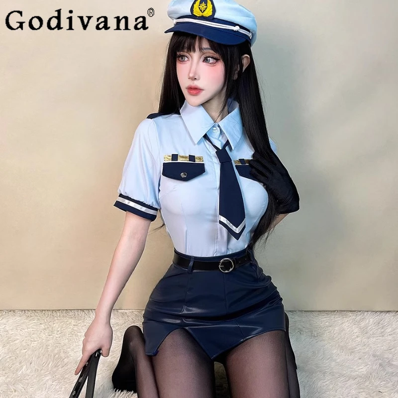 Policewoman Cos Uniforms Set Women Stewardess Uniforms Babes Host Skirt Suits Female Night Sexy Royal Sister Miniskirt Set
Policewoman Cos Uniforms Set Women Stewardess Uniforms Babes Host Skirt Suits Female Night Sexy Royal Sister Miniskirt Set
