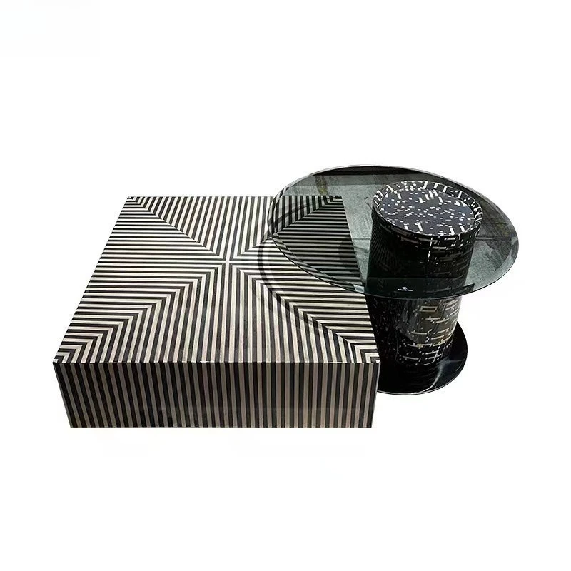 Italian minimalist coffee table modern light luxury square few round few small apartment living room household zebra stripes
Italian minimalist coffee table modern light luxury square few round few small apartment living room household zebra stripes