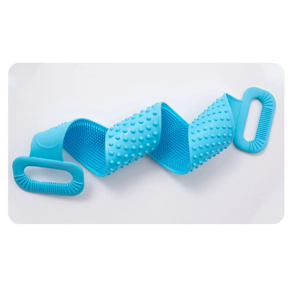Long Silicone Bath Towel Shower Towel 76Cm Blue Exfoliating Strap with Hand Hoops for Body Deep Cleaning Back Neck Shoulders
Long Silicone Bath Towel Shower Towel 76Cm Blue Exfoliating Strap with Hand Hoops for Body Deep Cleaning Back Neck Shoulders
