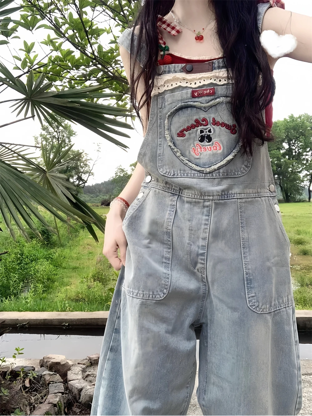 Cute Student Women's Denim Overalls Loose Fit Korean Sle Spring Summer Long Pants Design Sense Straight Leg ket Detail
Cute Student Women's Denim Overalls Loose Fit Korean Sle Spring Summer Long Pants Design Sense Straight Leg ket Detail