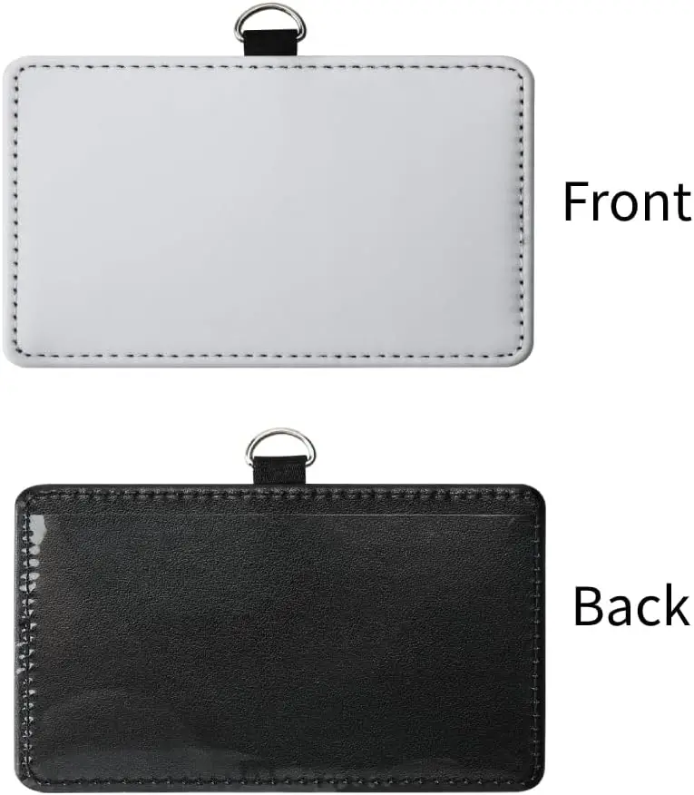 30 Pack Sublimation Blank Pu Leather ID Badge Holder DIY Heat Transfer Print Vertical ID Card Holders for Badges Waterproof
30 Pack Sublimation Blank Pu Leather ID Badge Holder DIY Heat Transfer Print Vertical ID Card Holders for Badges Waterproof