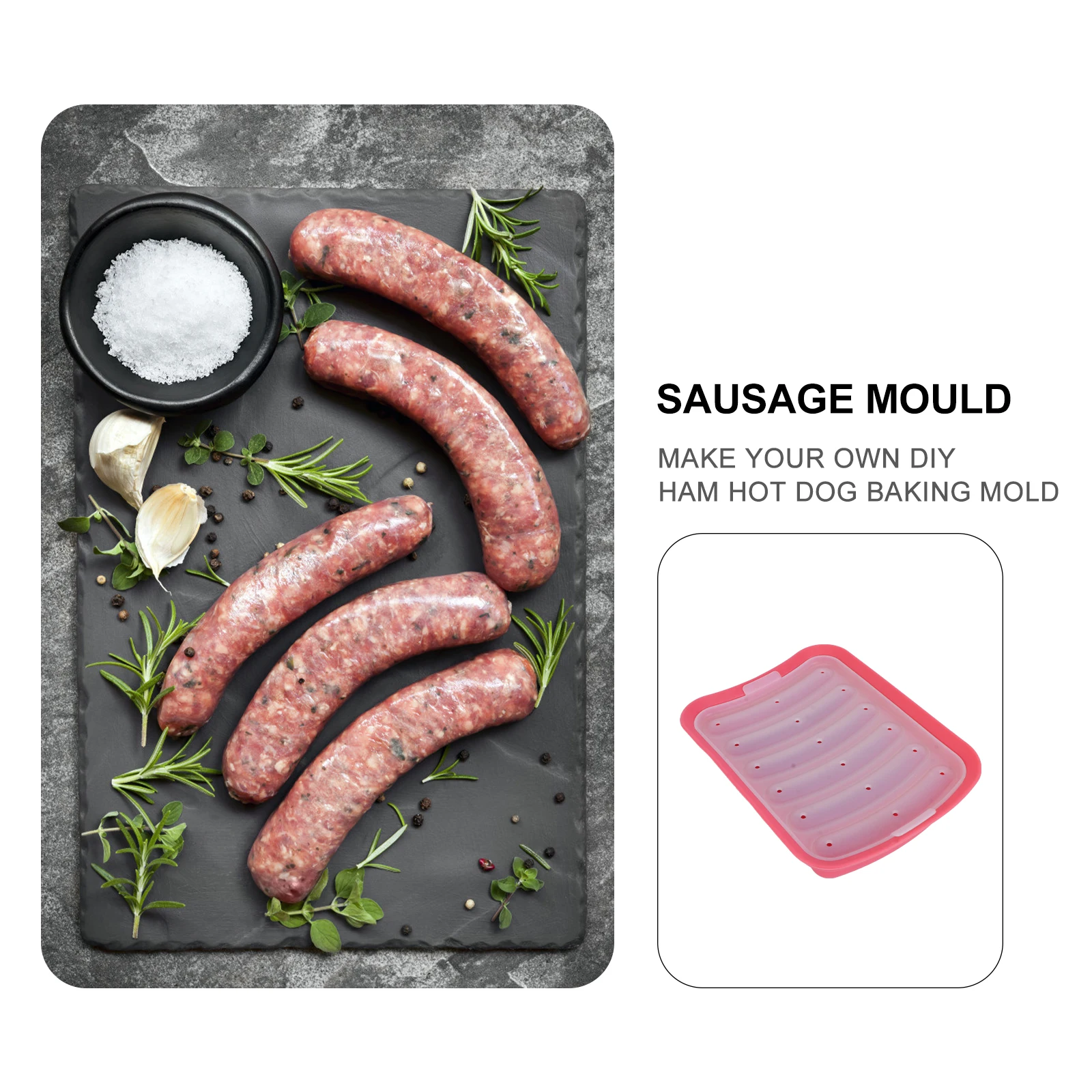 Food-Grade Silicone Sausage Mold No Sheep Intestines Easy Baking for Kids and Seniors Yellow
Food-Grade Silicone Sausage Mold No Sheep Intestines Easy Baking for Kids and Seniors Yellow