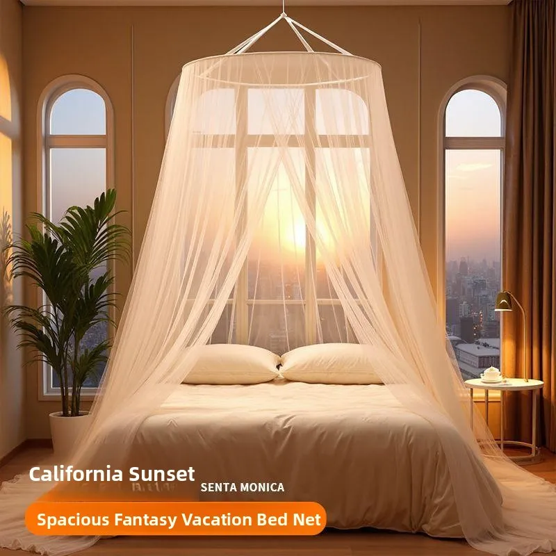 Princess Style Mosquito Net 18m Diameter Thickened Polyester Fabric No Installation Required Suitable for Double Bed
Princess Style Mosquito Net 18m Diameter Thickened Polyester Fabric No Installation Required Suitable for Double Bed