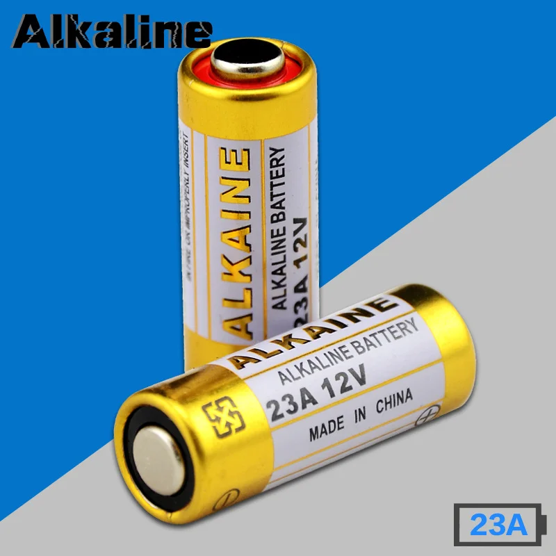 12V A23 23A Alkaline Battery Long Lasting 23GA A23S E23A EL12 MN21 V23GA GP23A LRV08 For Doorbell Remote Control Electric Toy 
12V A23 23A Alkaline Battery Long Lasting 23GA A23S E23A EL12 MN21 V23GA GP23A LRV08 For Doorbell Remote Control Electric Toy