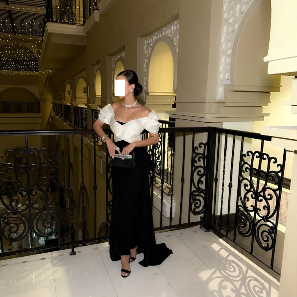 Customized Contrast Color Jersey Sleeveless Evening Dress Off the Shoulder A-line Party Prom Gown Sweep Train Floor Length Dress
Customized Contrast Color Jersey Sleeveless Evening Dress Off the Shoulder A-line Party Prom Gown Sweep Train Floor Length Dress
