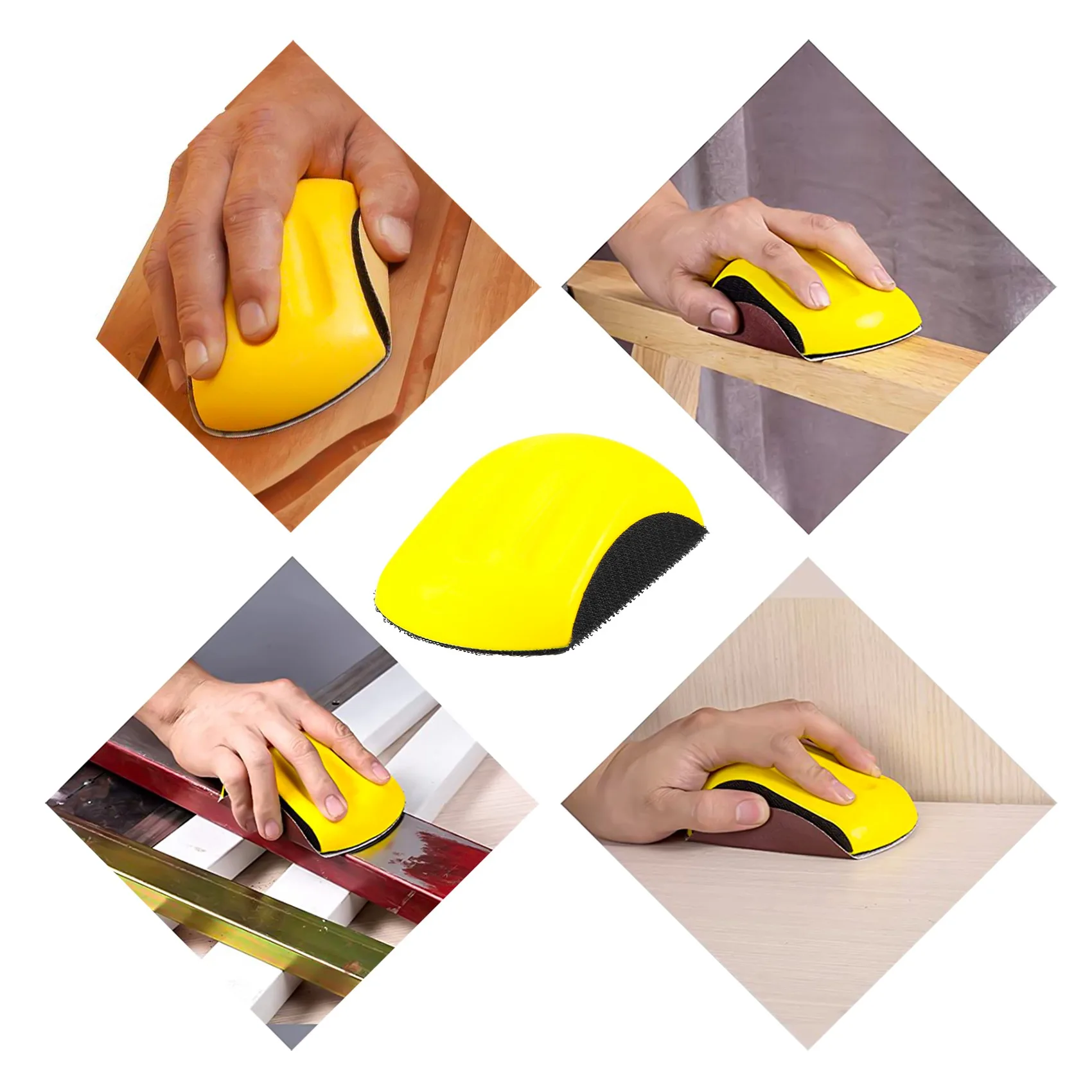 Hand Sanding Block For Hook & Loop Sandpaper Hand Pad Polishing Pad Abrasive Tools 
Hand Sanding Block For Hook & Loop Sandpaper Hand Pad Polishing Pad Abrasive Tools