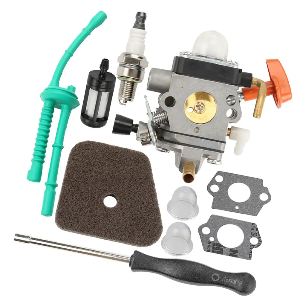 Карбюратор, комплект карбюратора, пластиковый сплав, детали триммера, замена для моделей FS87 FS90 FS110
Карбюратор, комплект карбюратора, пластиковый сплав, детали триммера, замена для моделей FS87 FS90 FS110