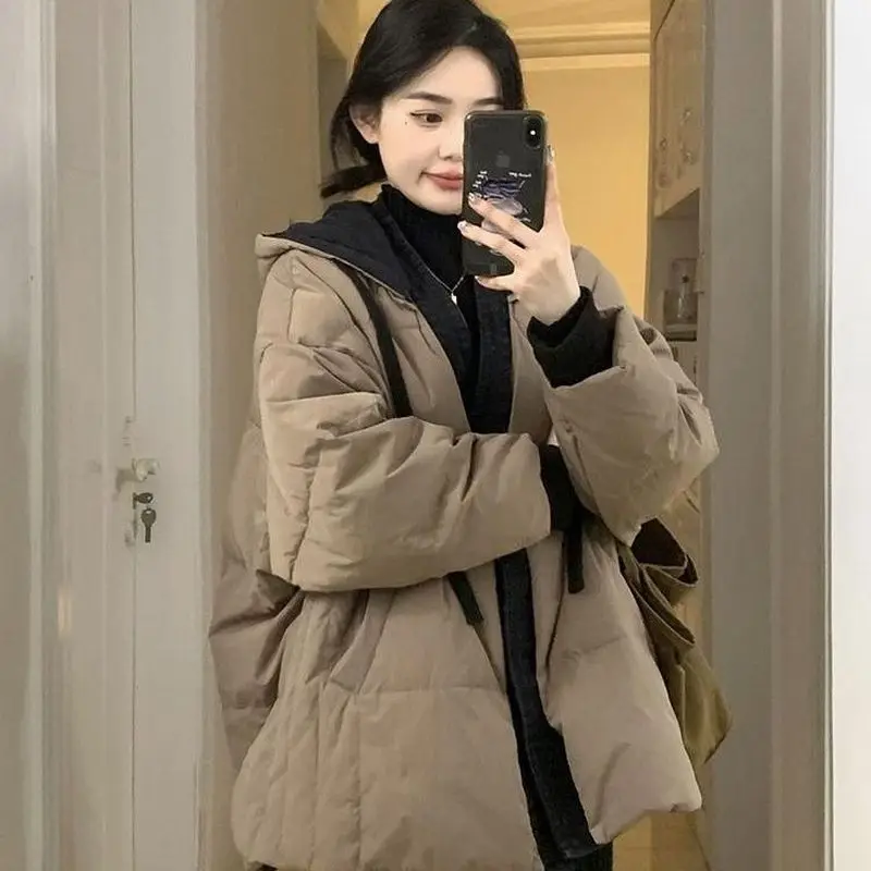 Foufurieux 2024 Winter New Womens Oversize Cotton Coat Loose Commuter Leisure Windproof Hooded Khaki Thick Cotton Clothing Coats
Foufurieux 2024 Winter New Womens Oversize Cotton Coat Loose Commuter Leisure Windproof Hooded Khaki Thick Cotton Clothing Coats