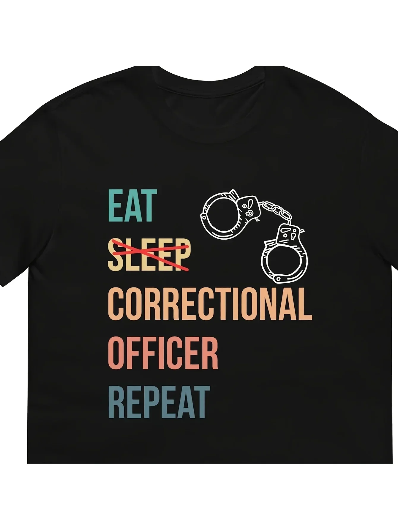 Футболка Eat Sleep Correction Officer с повторением для мужчин и женщин, футболки с тюремной охраной для мужчин, футболка с аниме для мужчин 
Футболка Eat Sleep Correction Officer с повторением для мужчин и женщин, футболки с тюремной охраной для мужчин, футболка с аниме для мужчин