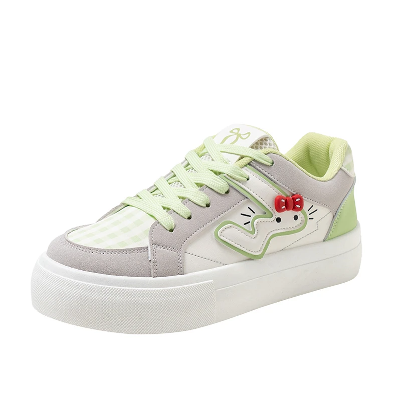 Women's Pink Cute Cartoon Cat Bowknot Plaid Lace Up Platform Casual Sneakers Comfortable Fashion Daily Wear Ladies Chic Footwear
Women's Pink Cute Cartoon Cat Bowknot Plaid Lace Up Platform Casual Sneakers Comfortable Fashion Daily Wear Ladies Chic Footwear