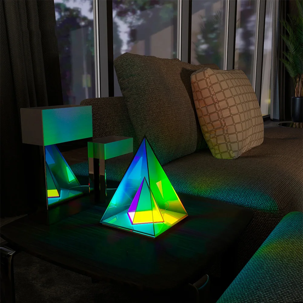 Креативная настольная атмосфера Φ RGB для кемпинга, современное искусство, акриловый куб, треугольная модель, настольное украшение для спальни, ночник
Креативная настольная атмосфера Φ RGB для кемпинга, современное искусство, акриловый куб, треугольная модель, настольное украшение для спальни, ночник