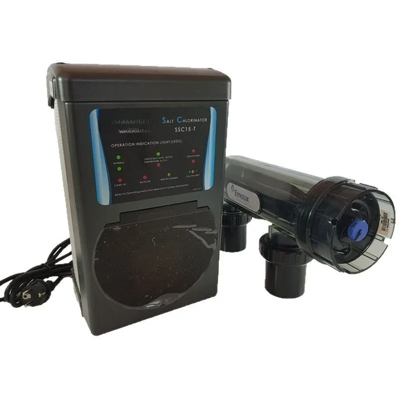 SSC series salt machine, swimming pool salt chlorinator, electrolyzer, efficient algae removal and sterilization of pool water
SSC series salt machine, swimming pool salt chlorinator, electrolyzer, efficient algae removal and sterilization of pool water