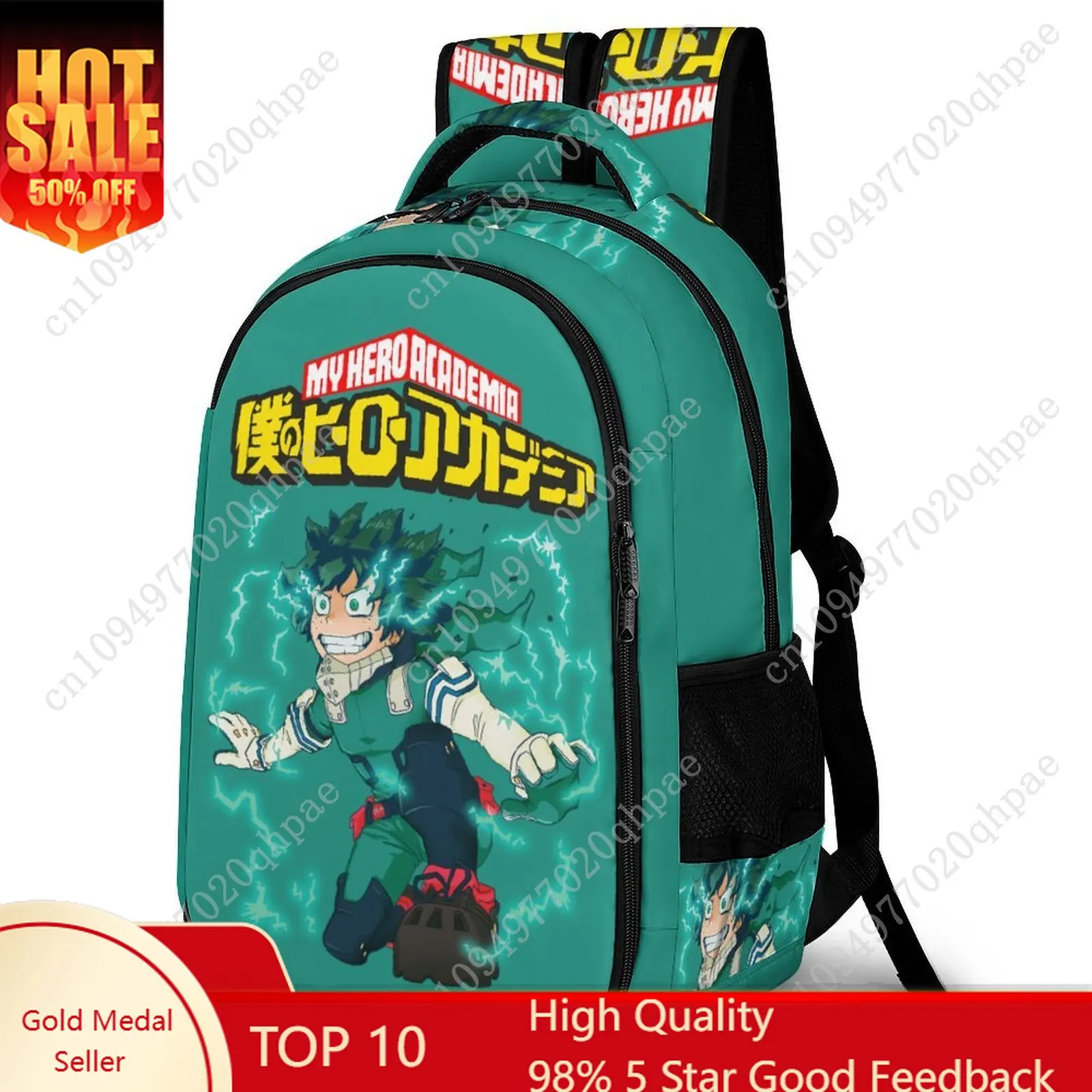 My Hero Academia Izuku Midoriya Kids School Backpack for Boys Girls Business Capacity Pocket Customizable Personalized Gift
My Hero Academia Izuku Midoriya Kids School Backpack for Boys Girls Business Capacity Pocket Customizable Personalized Gift