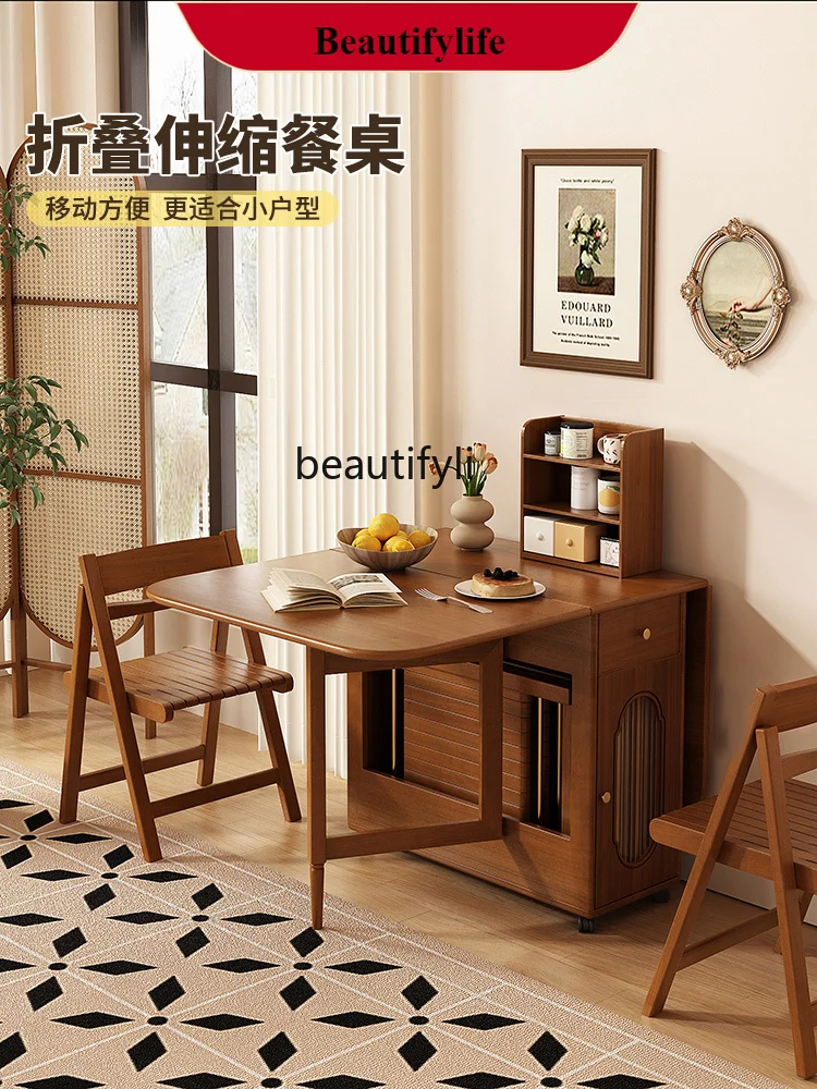 Q132 French Solid Wood Folding Dining Table Small Apartment Home Retractable Storage Integrated Dining Table American Vintage
Q132 French Solid Wood Folding Dining Table Small Apartment Home Retractable Storage Integrated Dining Table American Vintage