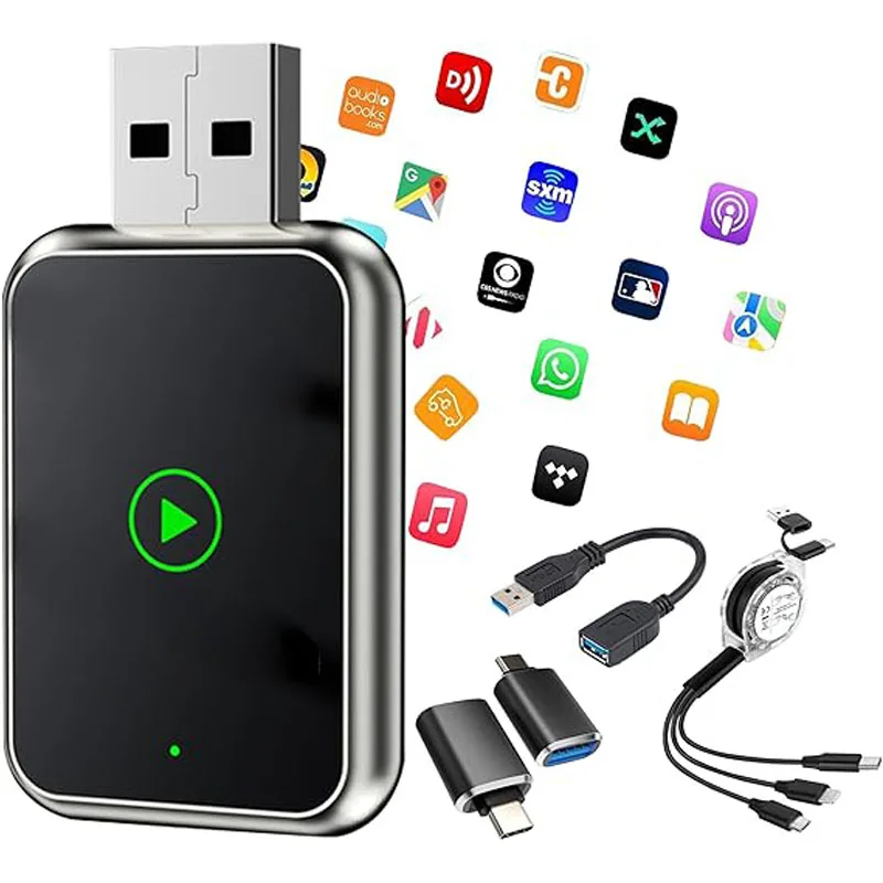 НОВЫЙ беспроводной адаптер CarPlay Android Auto 2 в 1, умный USB-ключ, мини-бокс Plug and Play, быстрая связь Wi-Fi
НОВЫЙ беспроводной адаптер CarPlay Android Auto 2 в 1, умный USB-ключ, мини-бокс Plug and Play, быстрая связь Wi-Fi