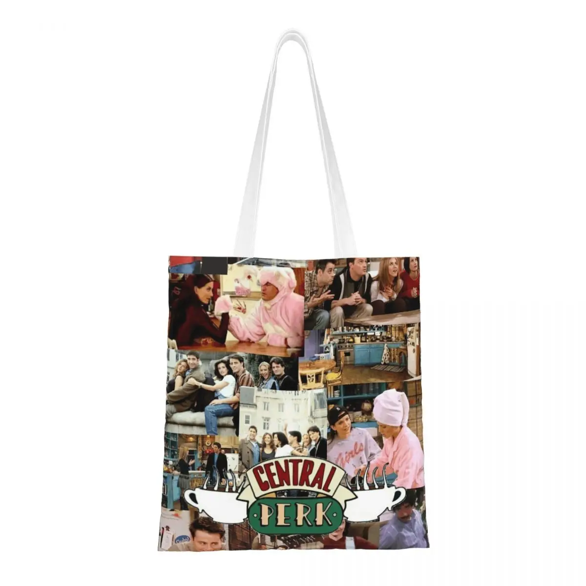 Friends TV Show Collage Canvas Tote Handbag Central Perk Grocery Bags Large Capacity Shopping Bags for Women
Friends TV Show Collage Canvas Tote Handbag Central Perk Grocery Bags Large Capacity Shopping Bags for Women