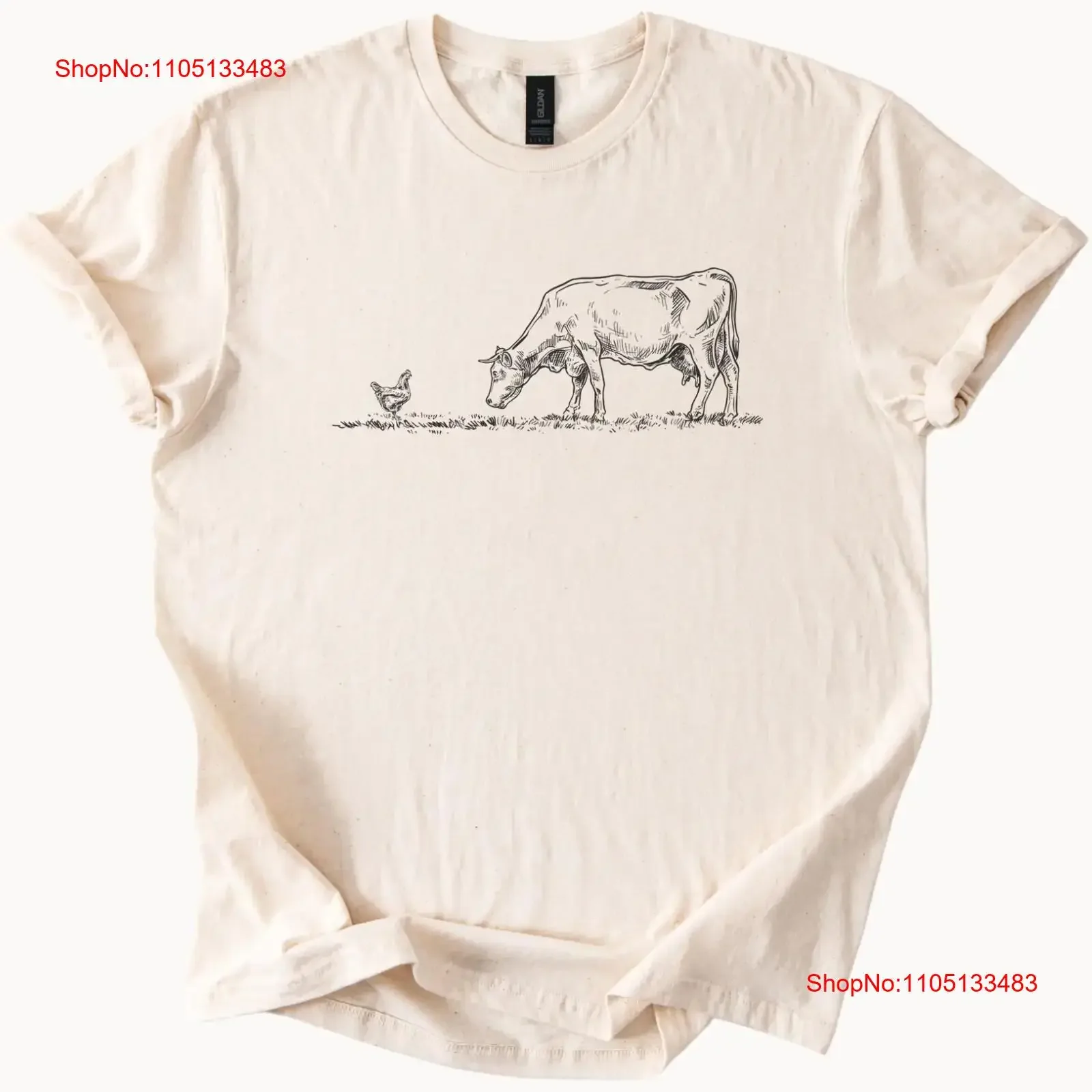 Cow and Chicken Farm Animal T Shirt vintage Washed Comfortable streetwear Versatile Unisex Stylish Casual Breathable graphic
Cow and Chicken Farm Animal T Shirt vintage Washed Comfortable streetwear Versatile Unisex Stylish Casual Breathable graphic