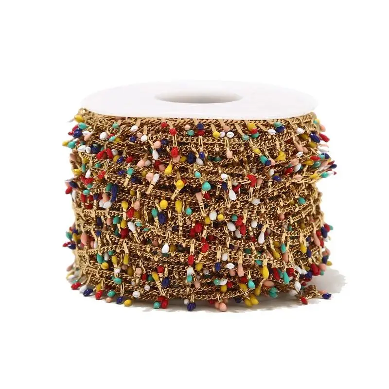 2meters Stainless Steel Gold Plated Link Chains Bulk Metal Colorful Necklace Chains Lot for Diy Bracelet Findings Jewelry Making
2meters Stainless Steel Gold Plated Link Chains Bulk Metal Colorful Necklace Chains Lot for Diy Bracelet Findings Jewelry Making