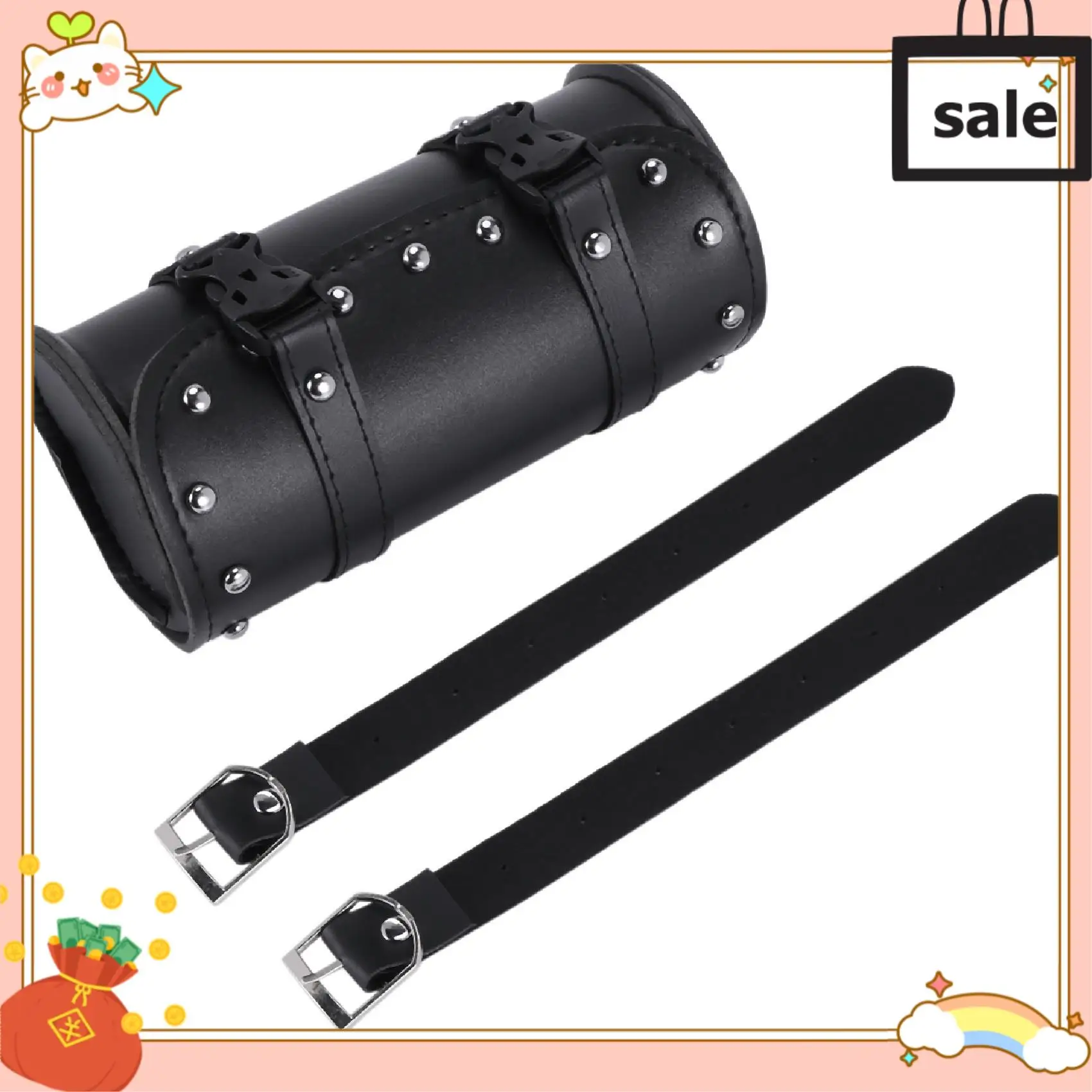 NEW-Motorcycle Leather Universal Tool Round Roller Saddle Bag Fork For Travel Suitcase
NEW-Motorcycle Leather Universal Tool Round Roller Saddle Bag Fork For Travel Suitcase