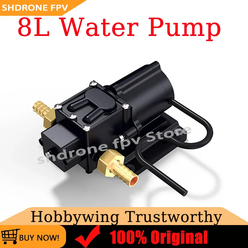 Hobbywing 8L Brushless Water Pump Sprayer Diaphragm Pump 12-14S Original Combo Pump for Agricultural Drone Spare UAV Accessories
Hobbywing 8L Brushless Water Pump Sprayer Diaphragm Pump 12-14S Original Combo Pump for Agricultural Drone Spare UAV Accessories