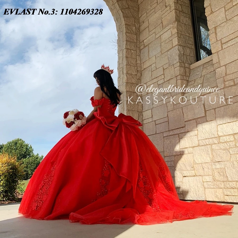 EVLAST индивидуальное блестящее красное платье Quinceanera, бальное платье, кружевная аппликация, корсет с бантом и бисером, Sweet 16, Vestidos De 15 Anos E3Q594
EVLAST индивидуальное блестящее красное платье Quinceanera, бальное платье, кружевная аппликация, корсет с бантом и бисером, Sweet 16, Vestidos De 15 Anos E3Q594