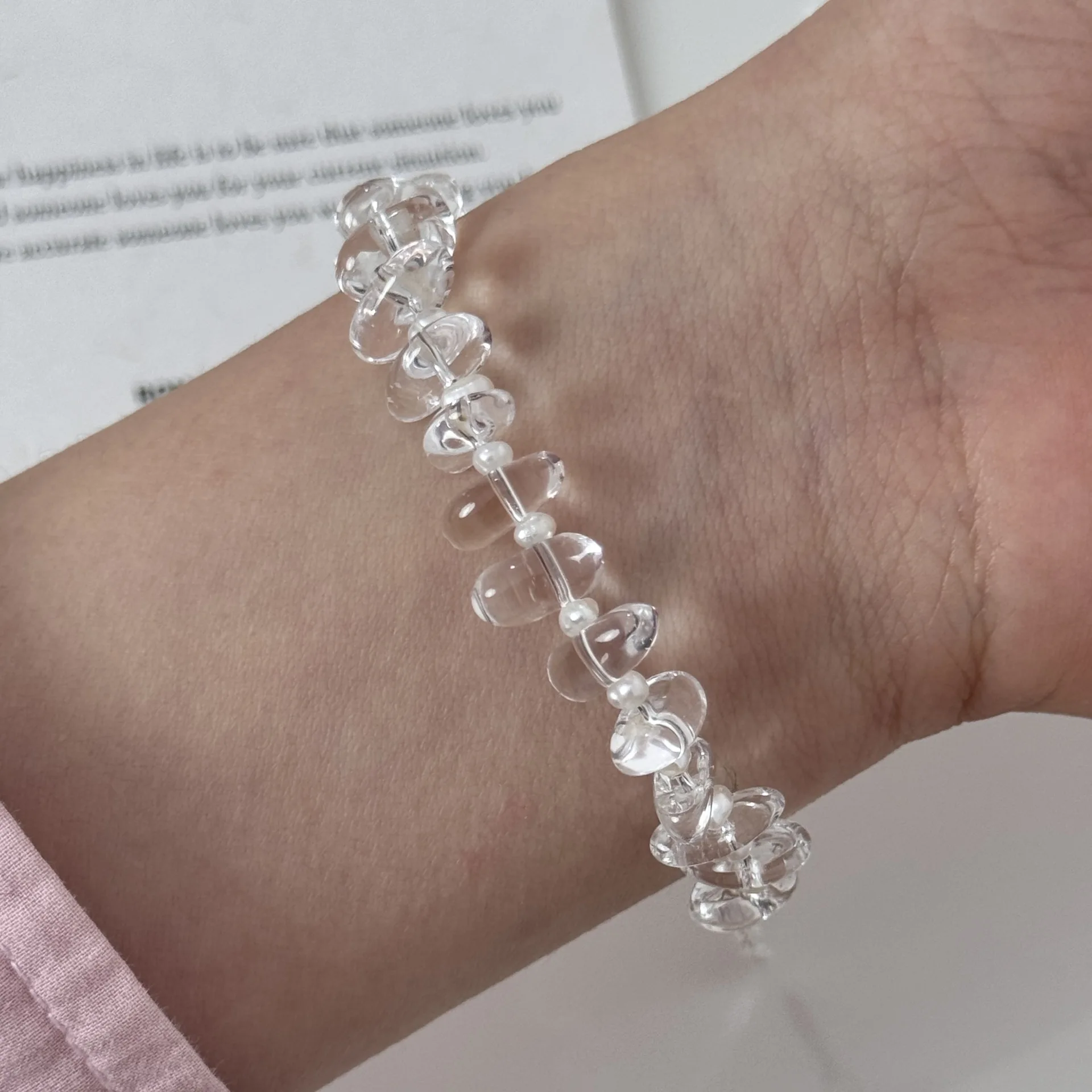 Korean Style Irregular White Crystal Pearls Bracelet S925 Sterling Silver Unique Quartz Beads Fine Jewelry
Korean Style Irregular White Crystal Pearls Bracelet S925 Sterling Silver Unique Quartz Beads Fine Jewelry