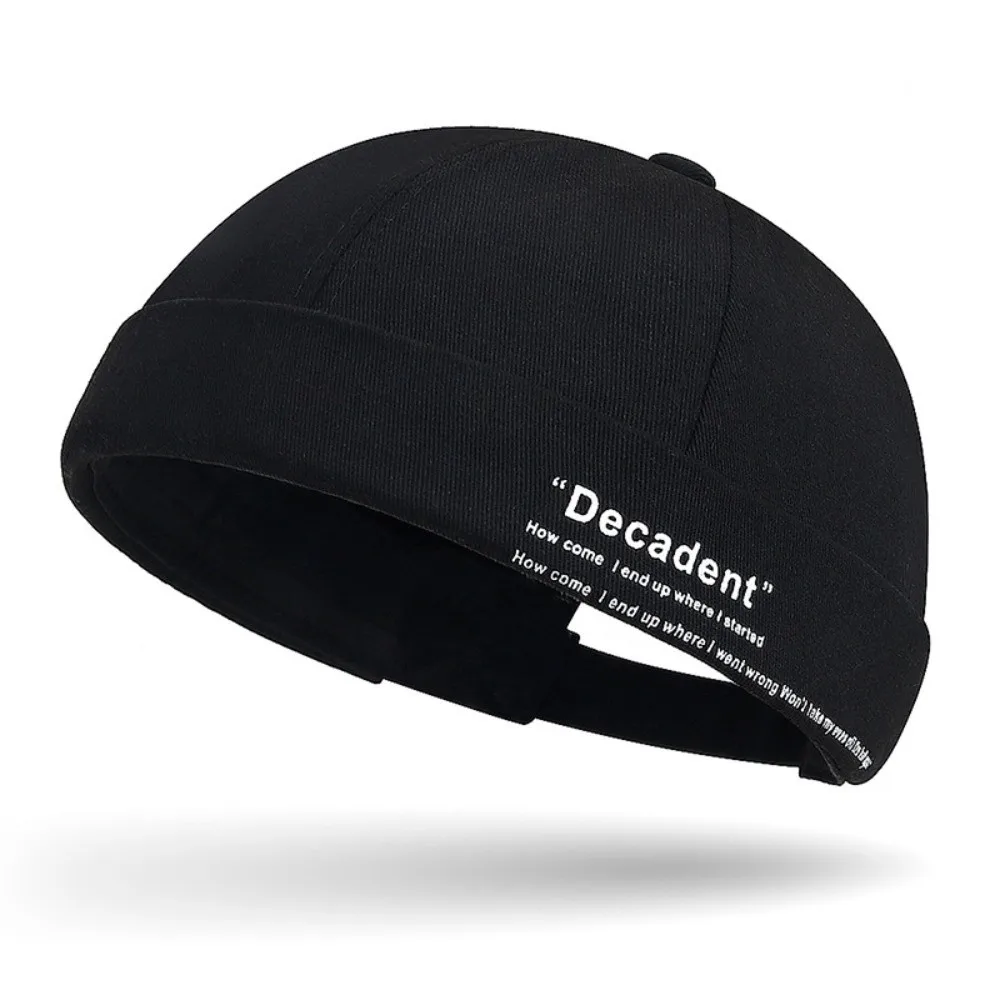 Fashion Hip Hop Beanie Street Hat Letter Cotton Brimless Docker Cap Adjustable Solid Color Vintage Dome Hat Outdoor
Fashion Hip Hop Beanie Street Hat Letter Cotton Brimless Docker Cap Adjustable Solid Color Vintage Dome Hat Outdoor