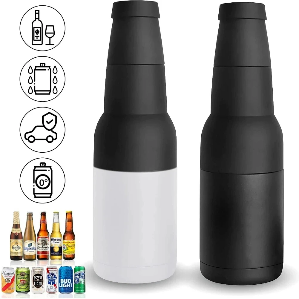 3 in 1 Stainless Steel Beer Drink Can Bottle Holder with Cola Opener Double Wall Vacuum Insulated Bottle for Beer Can Cooler Bar
3 in 1 Stainless Steel Beer Drink Can Bottle Holder with Cola Opener Double Wall Vacuum Insulated Bottle for Beer Can Cooler Bar