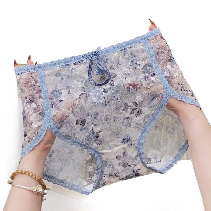Pure Desire Mid-high Waist Fat Sister Plus Size PantiesFeminine Lace Mesh Transparent Seamless Underwear Floral Briefs Quick-dry
Pure Desire Mid-high Waist Fat Sister Plus Size PantiesFeminine Lace Mesh Transparent Seamless Underwear Floral Briefs Quick-dry