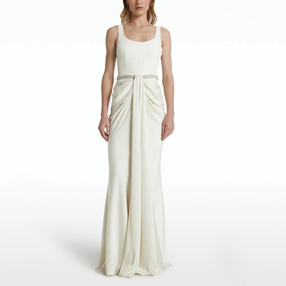 Customized Sexy Jersey Crystal Spaghetti Straps Evening Dress Temperament Scoop Sleeveless Special Occasion Gowns Custom Made
Customized Sexy Jersey Crystal Spaghetti Straps Evening Dress Temperament Scoop Sleeveless Special Occasion Gowns Custom Made