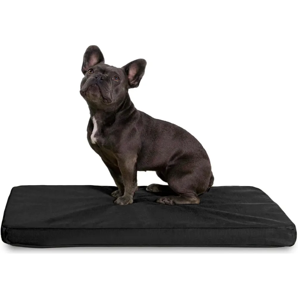 Tough Ripstop Orthopedic Dog Crate Bed - Durable Pad with Washable Cover, for Wire Crates, Tie-Downs Included, Size: Small 29"x
Tough Ripstop Orthopedic Dog Crate Bed - Durable Pad with Washable Cover, for Wire Crates, Tie-Downs Included, Size: Small 29"x